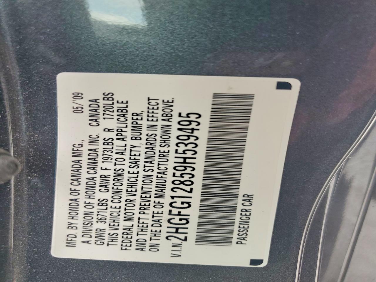 2009 HONDA CIVIC