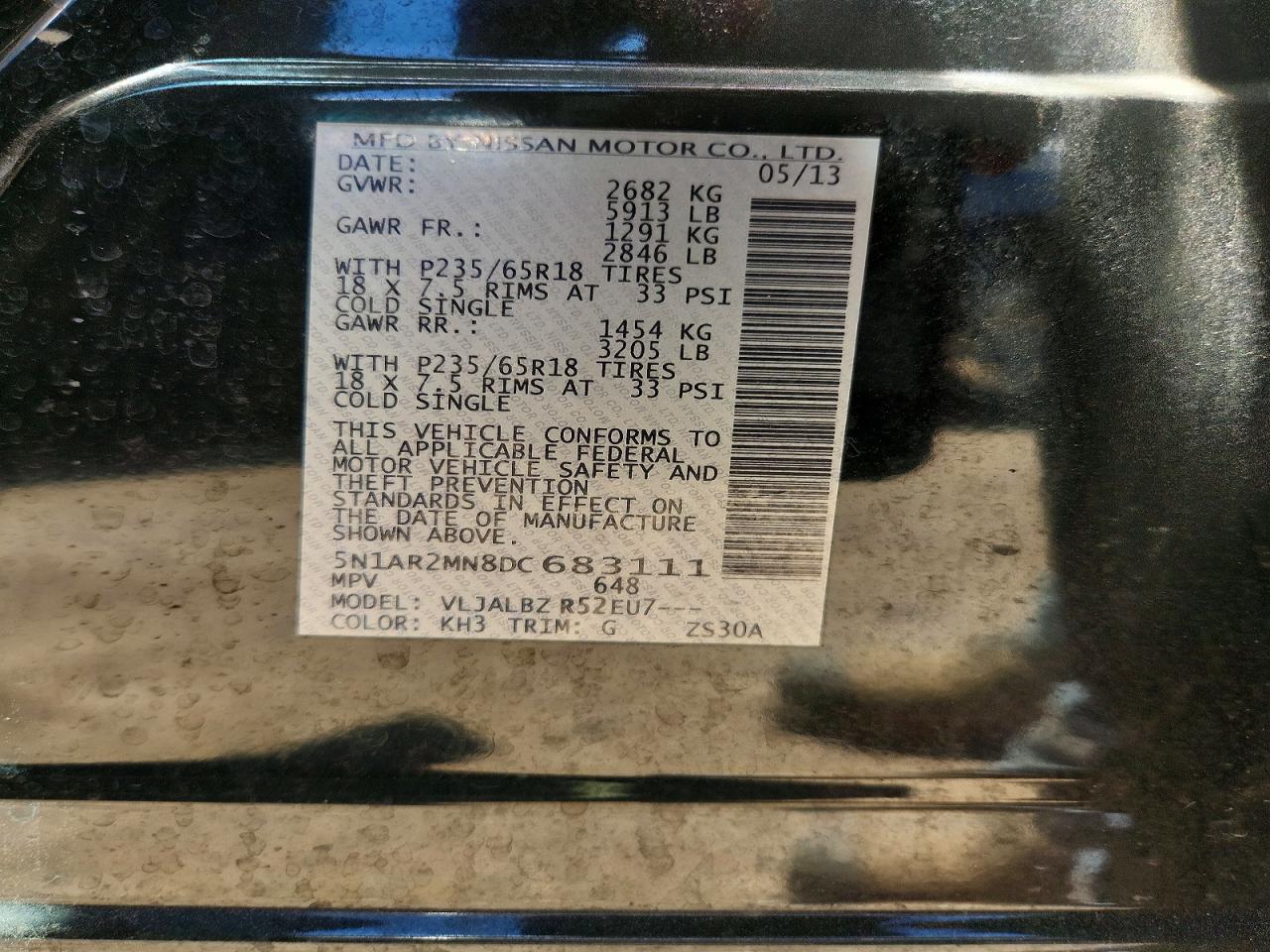 2013 NISSAN PATHFINDER