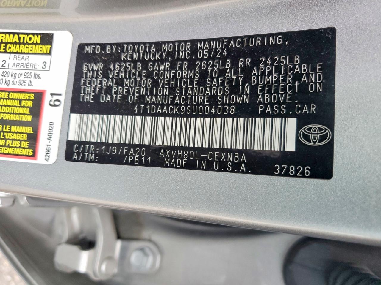 2025 TOYOTA CAMRY