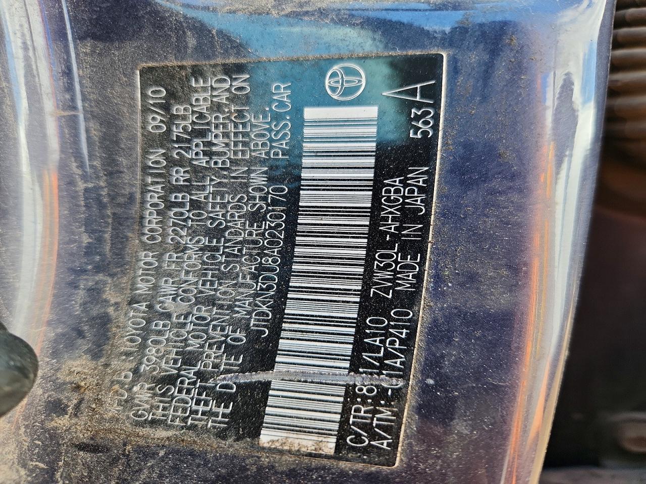 2010 TOYOTA PRIUS