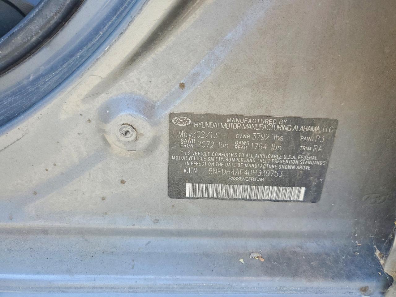 2013 HYUNDAI ELANTRA
