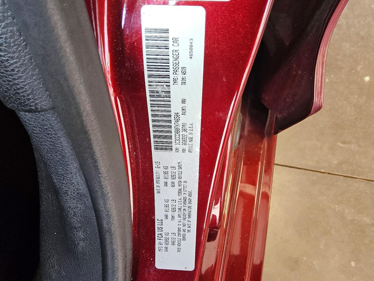 2015 CHRYSLER 200
