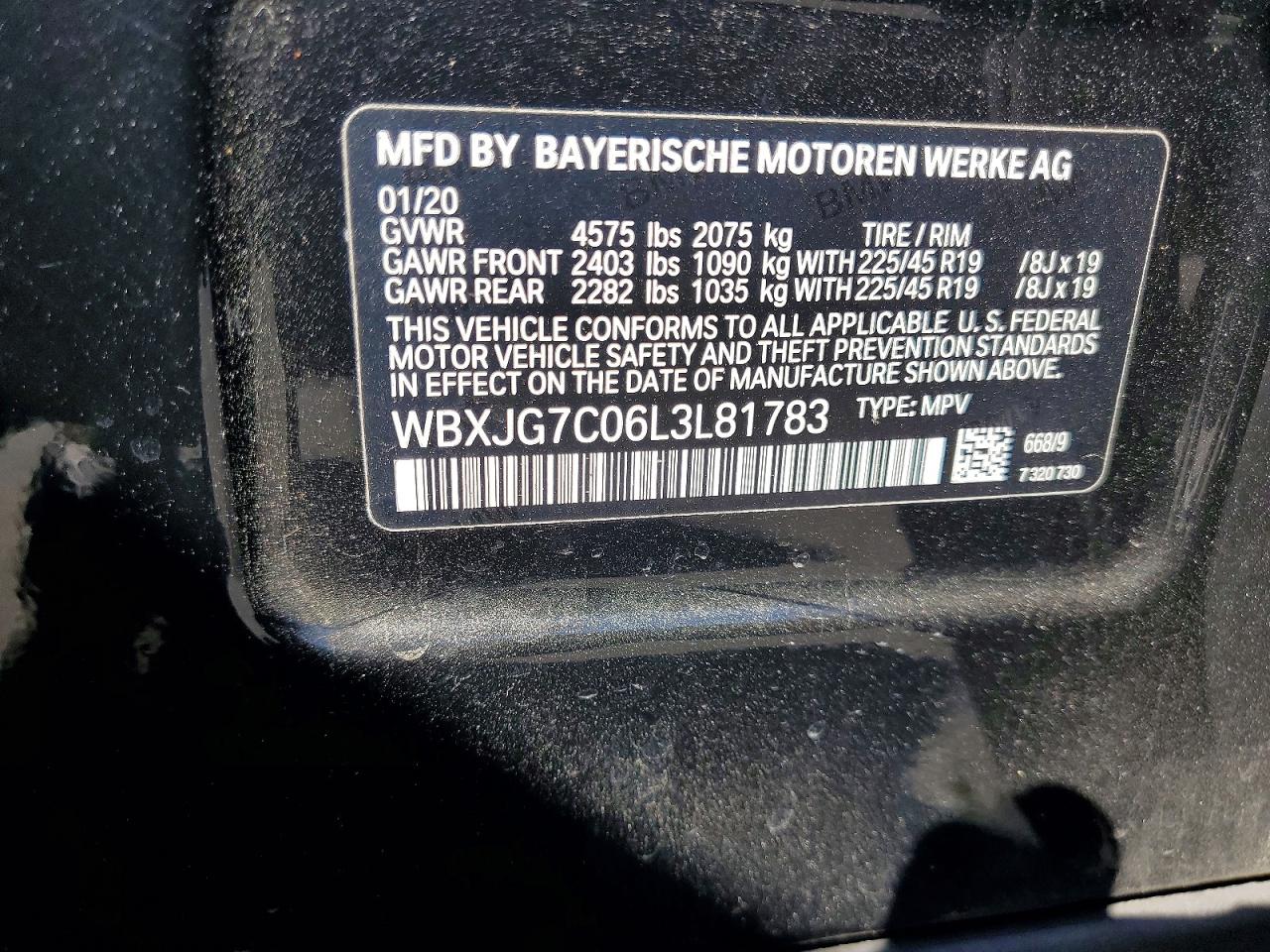 2020 BMW X1