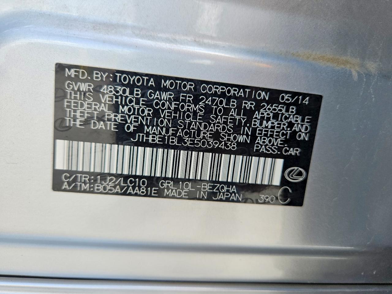 2014 LEXUS GS350