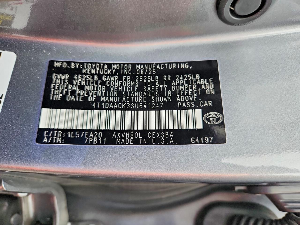 2025 TOYOTA CAMRY