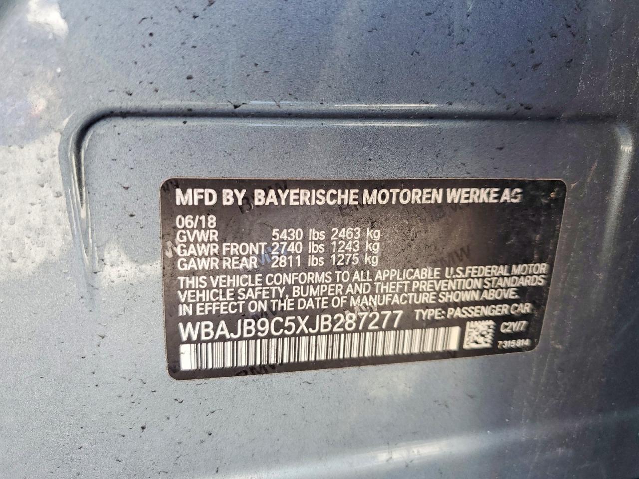 2018 BMW M5