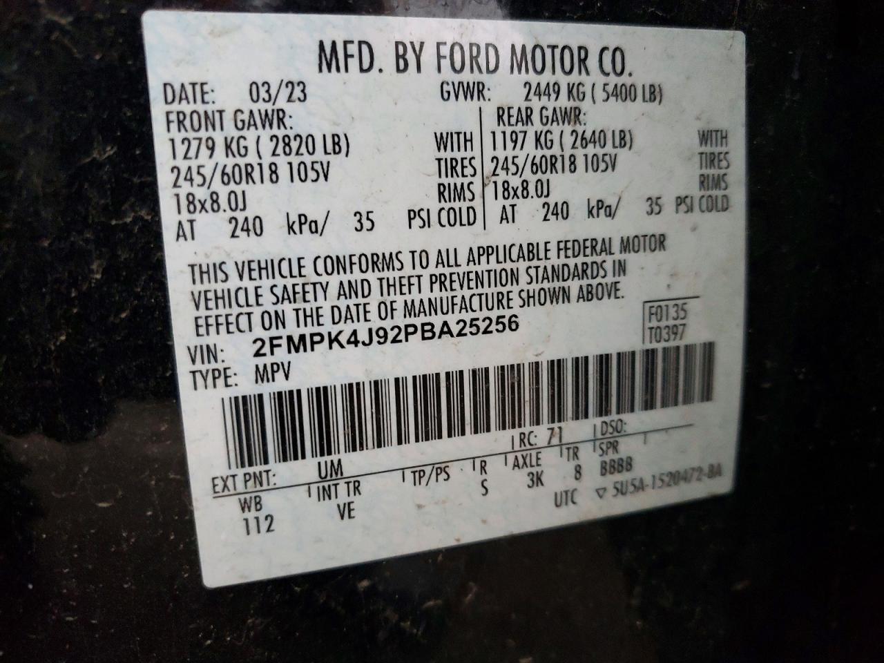 2023 FORD EDGE