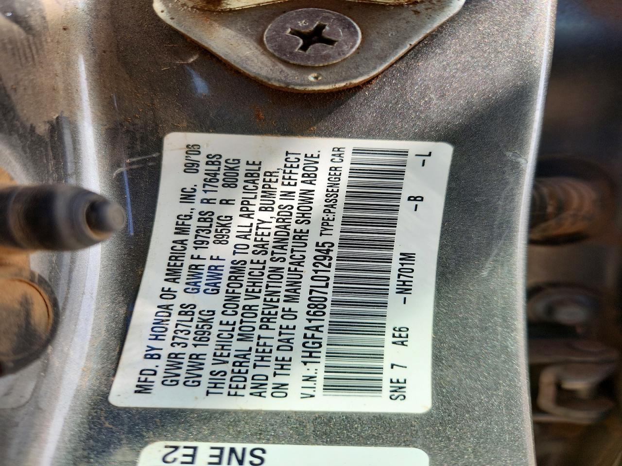 2007 HONDA CIVIC
