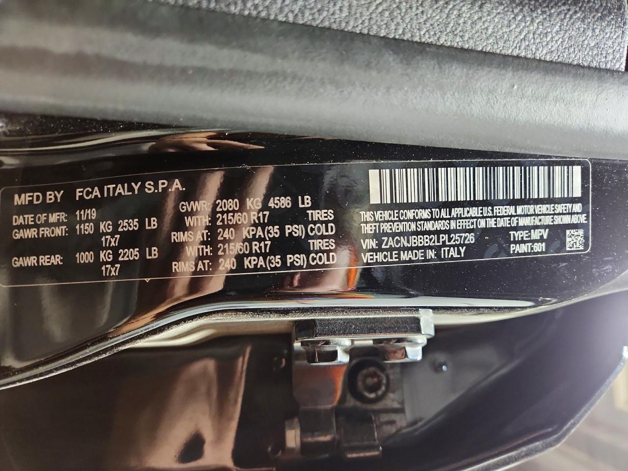 2020 JEEP RENEGADE