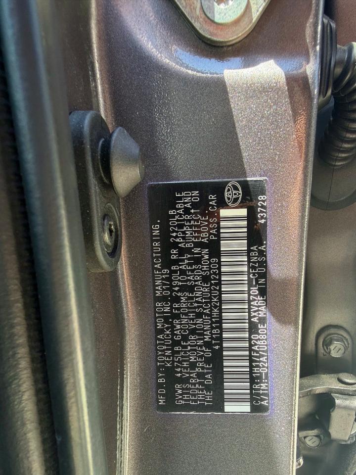 2019 TOYOTA CAMRY