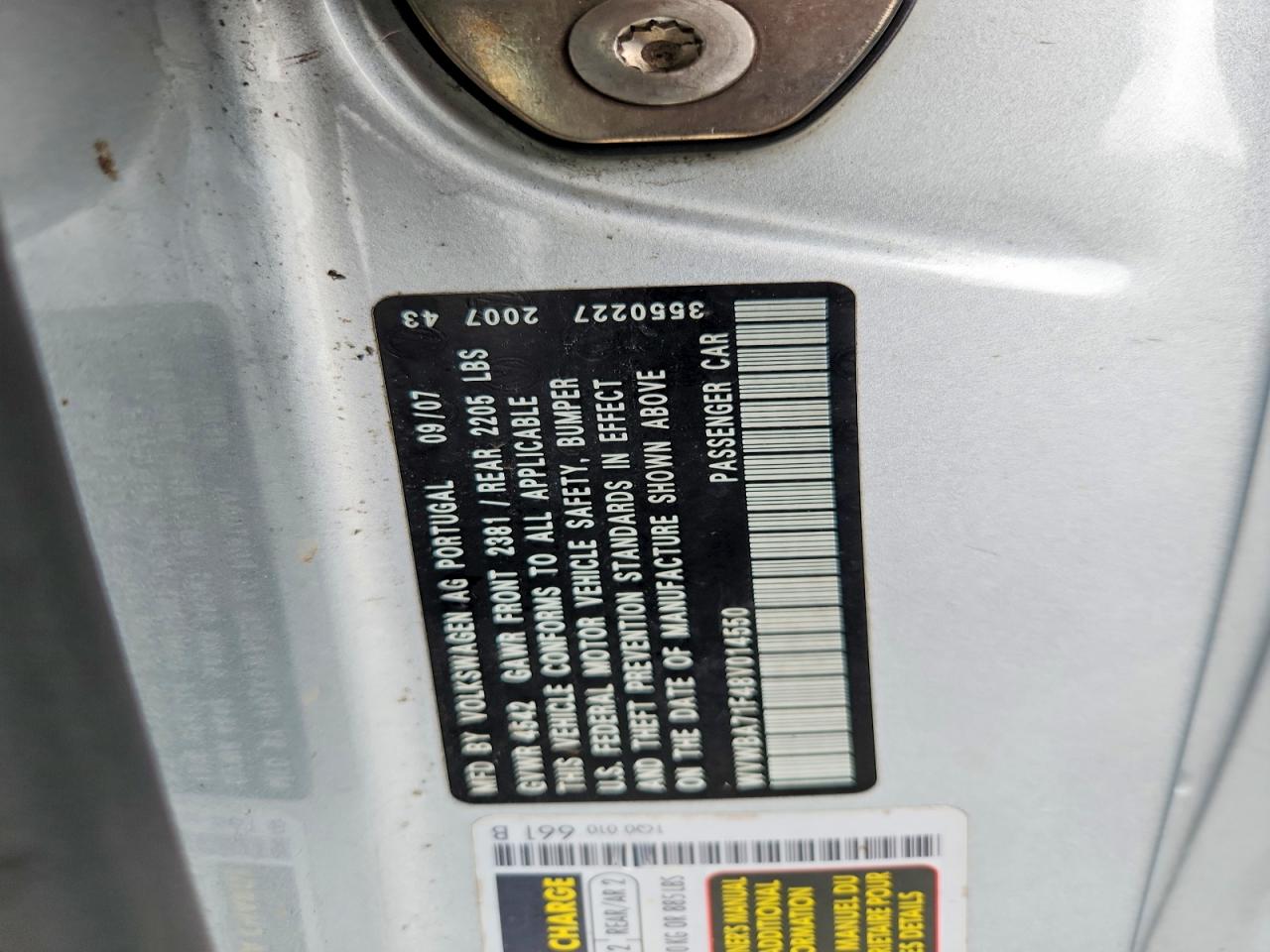 2008 VOLKSWAGEN EOS