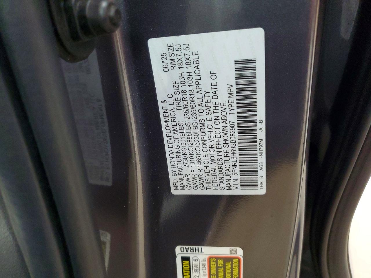 2025 HONDA ODYSSEY