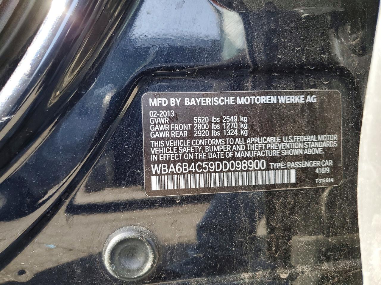 2013 BMW 6 SERIES