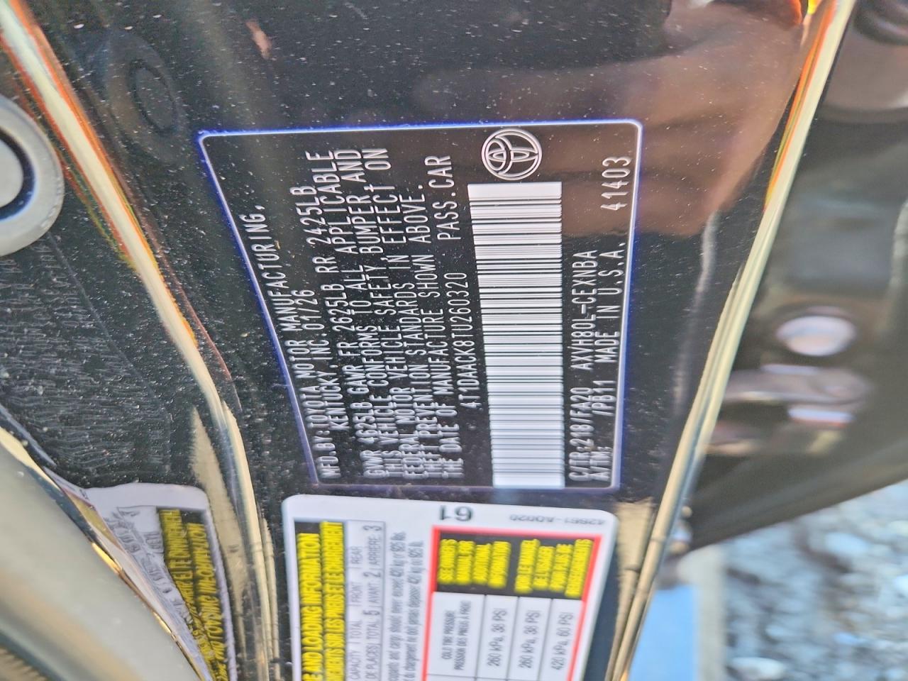 2026 TOYOTA CAMRY