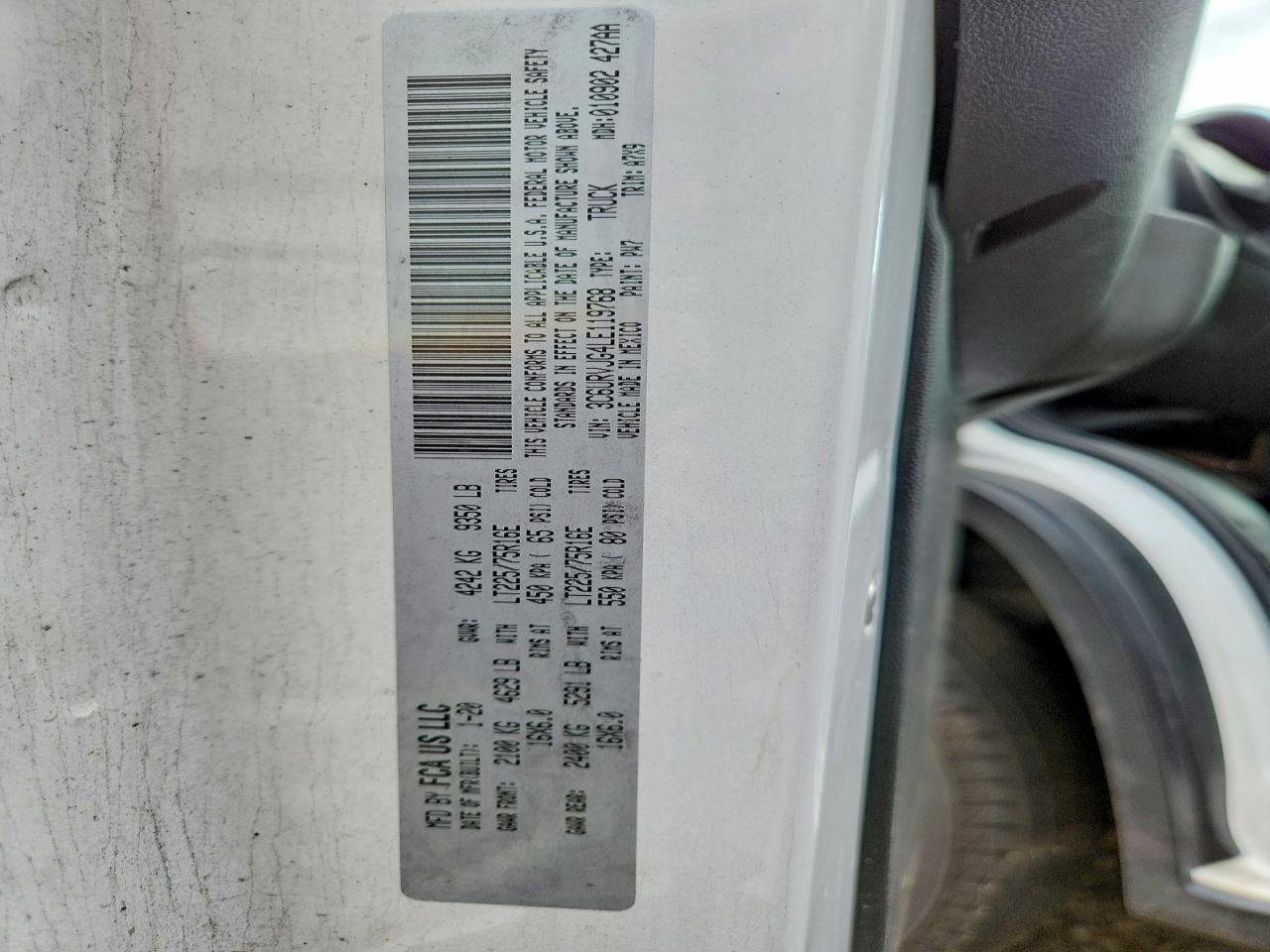 2020 RAM PROMASTER