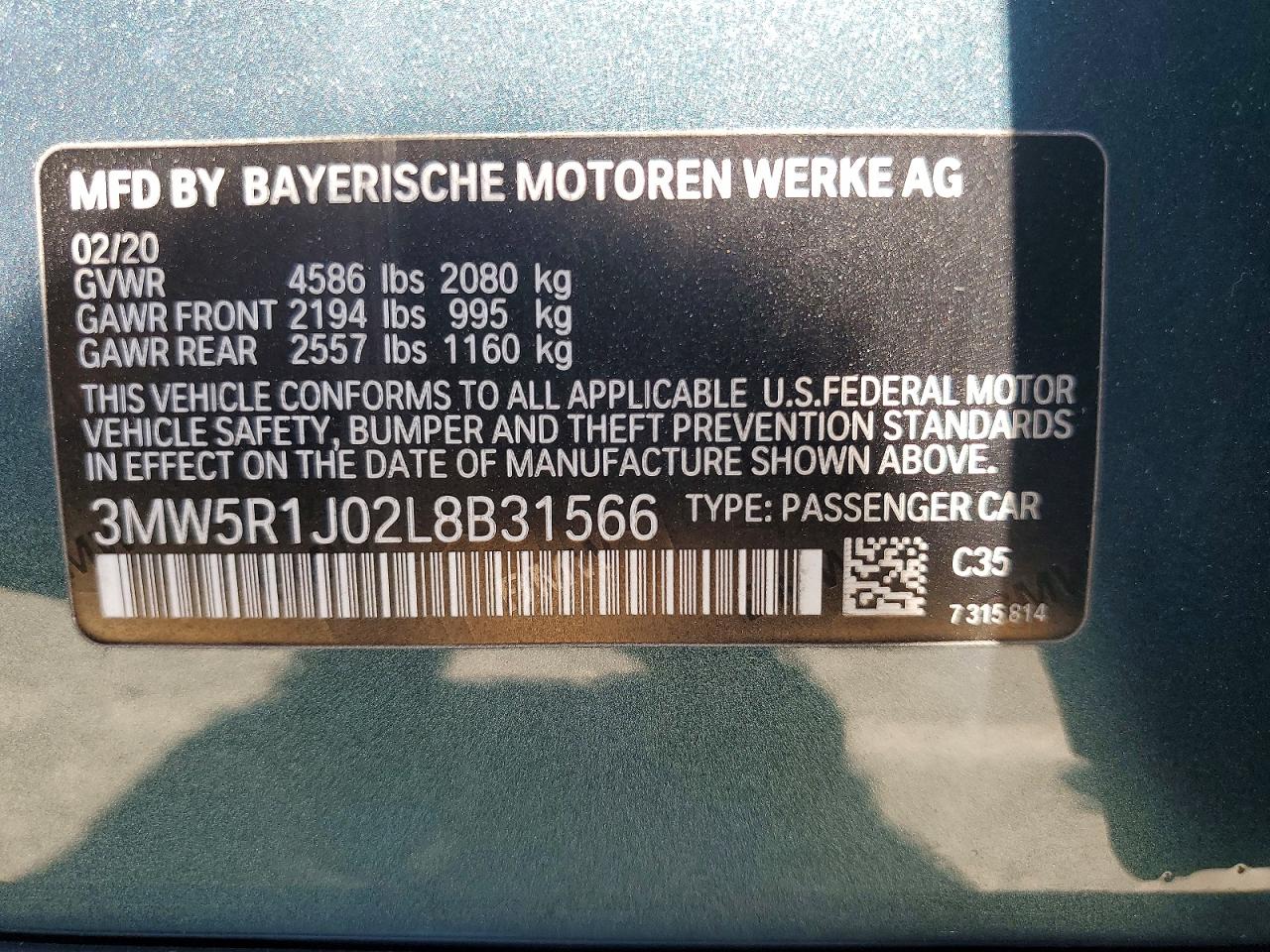 2020 BMW 3 SERIES