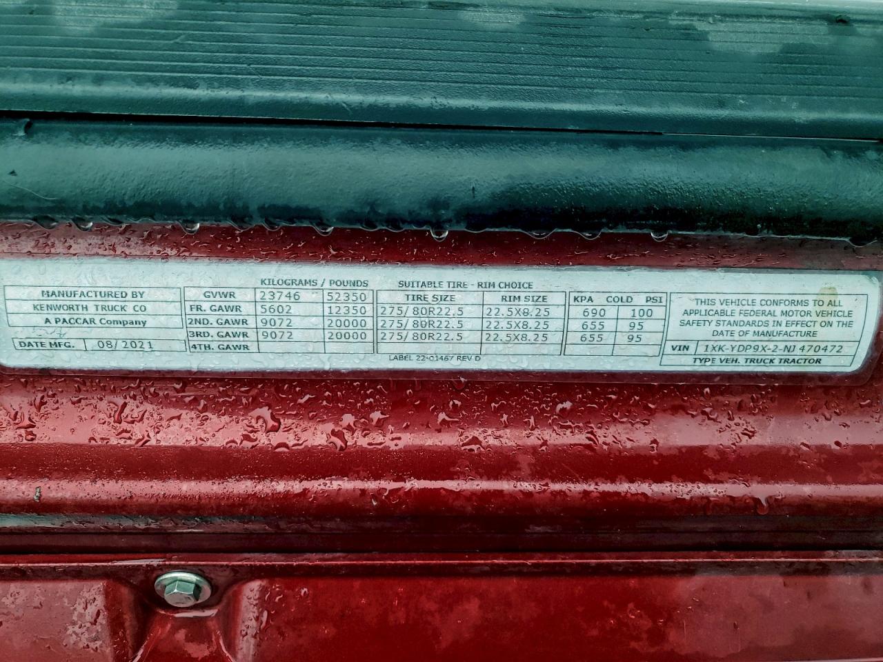 2022 KENWORTH ALL OTHER