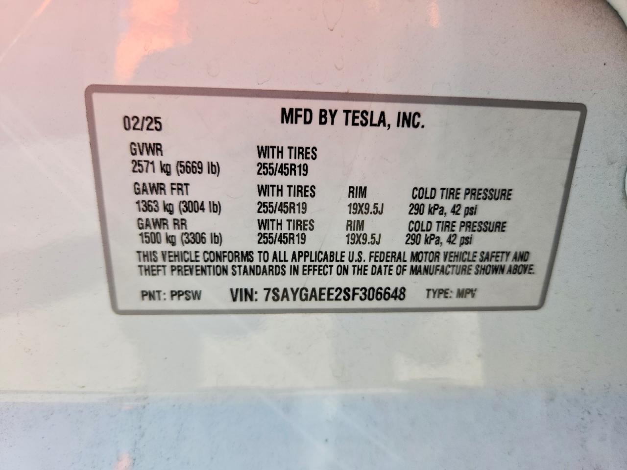 2025 TESLA MODEL Y