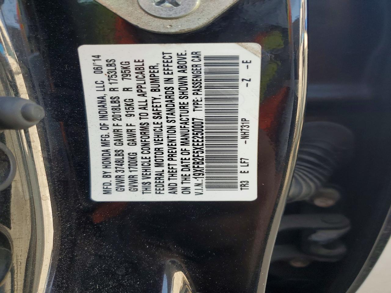 2014 HONDA CIVIC