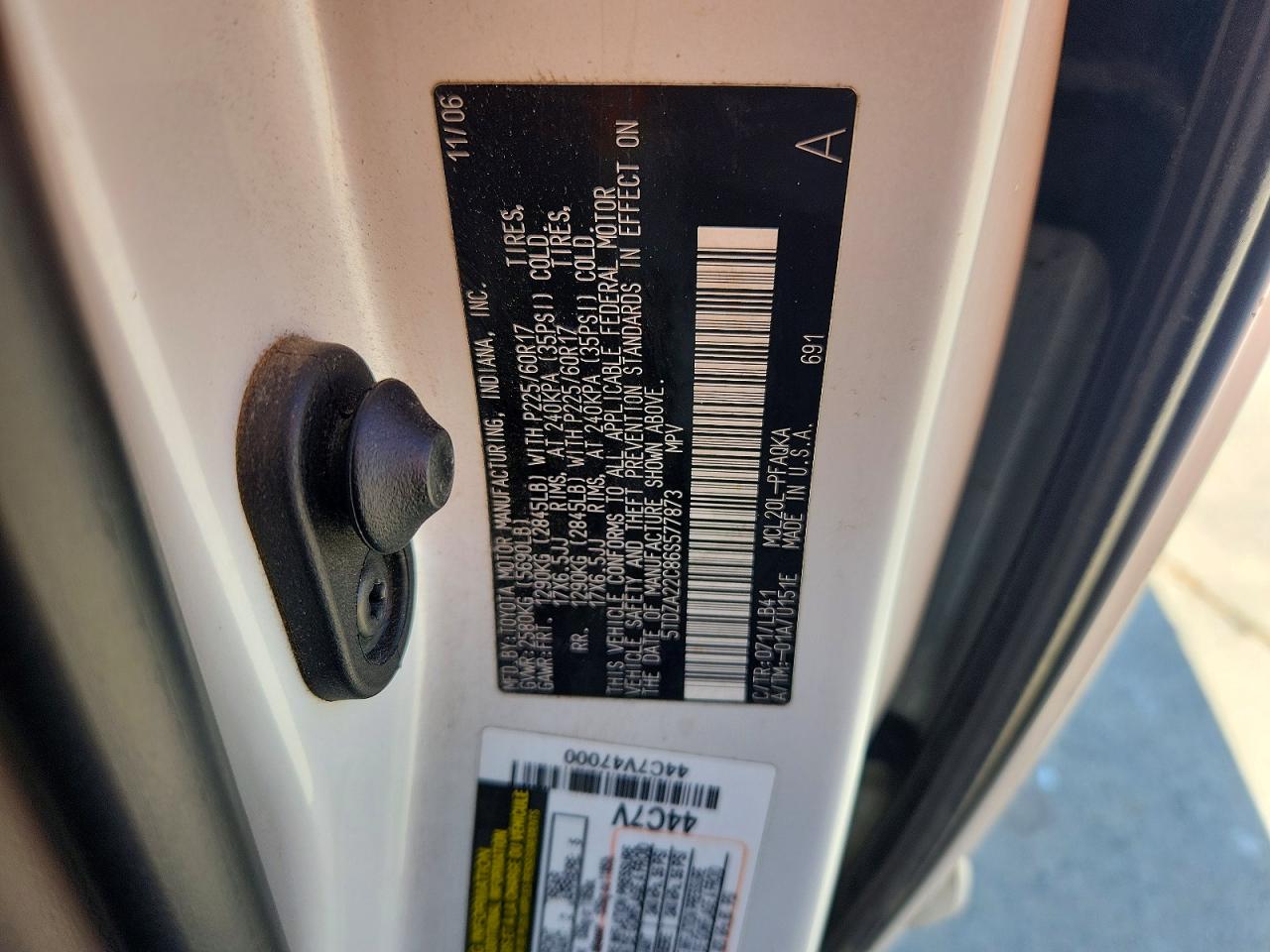 2006 TOYOTA SIENNA