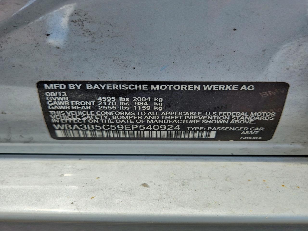 2014 BMW 3 SERIES