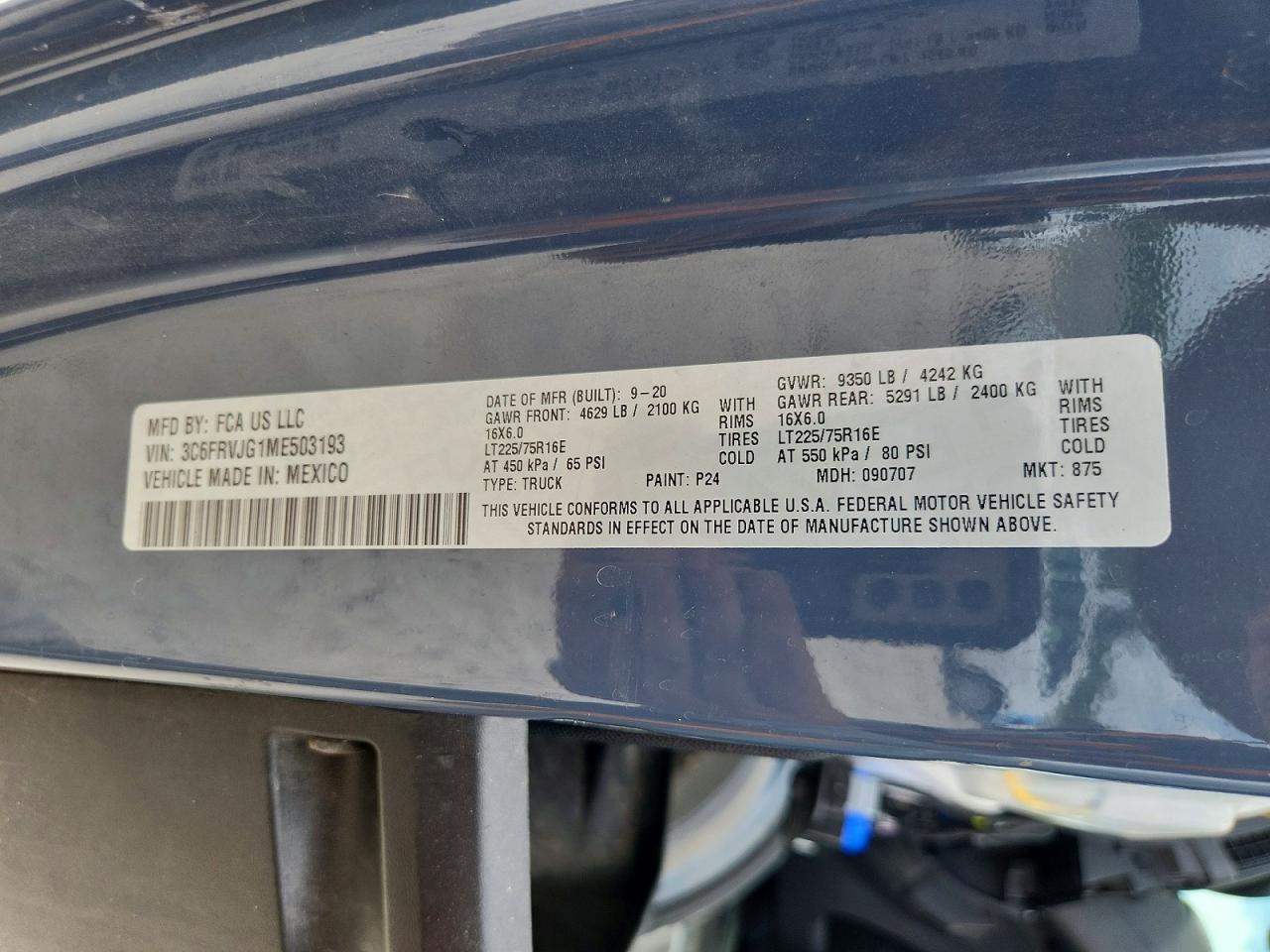 2021 RAM PROMASTER