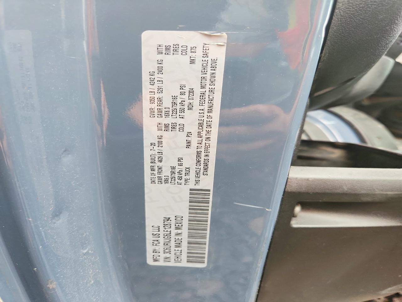 2020 RAM PROMASTER