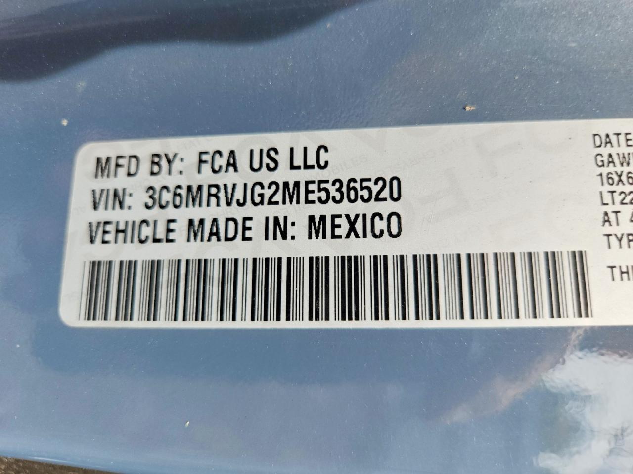 2021 RAM PROMASTER