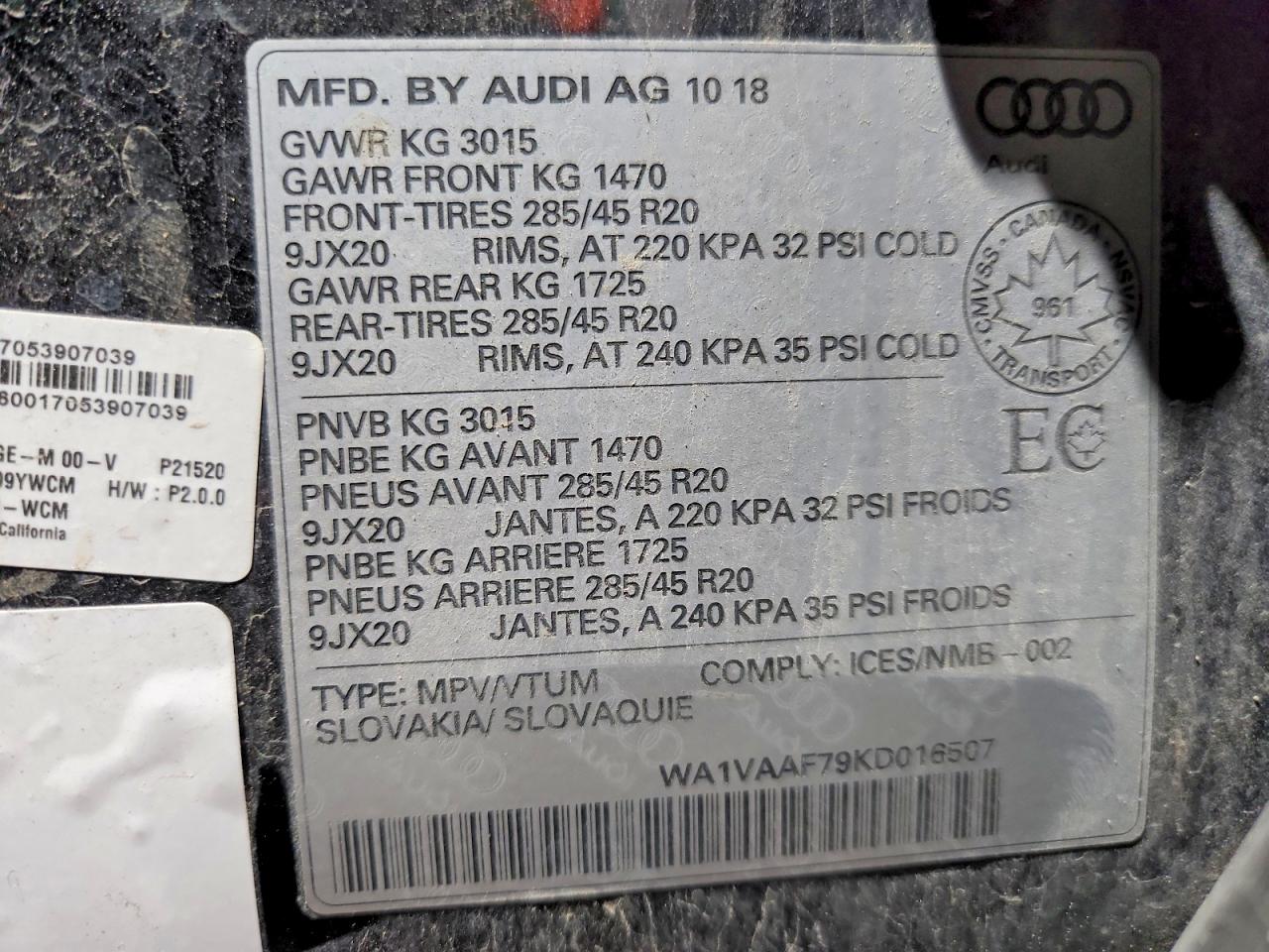 2019 AUDI Q7