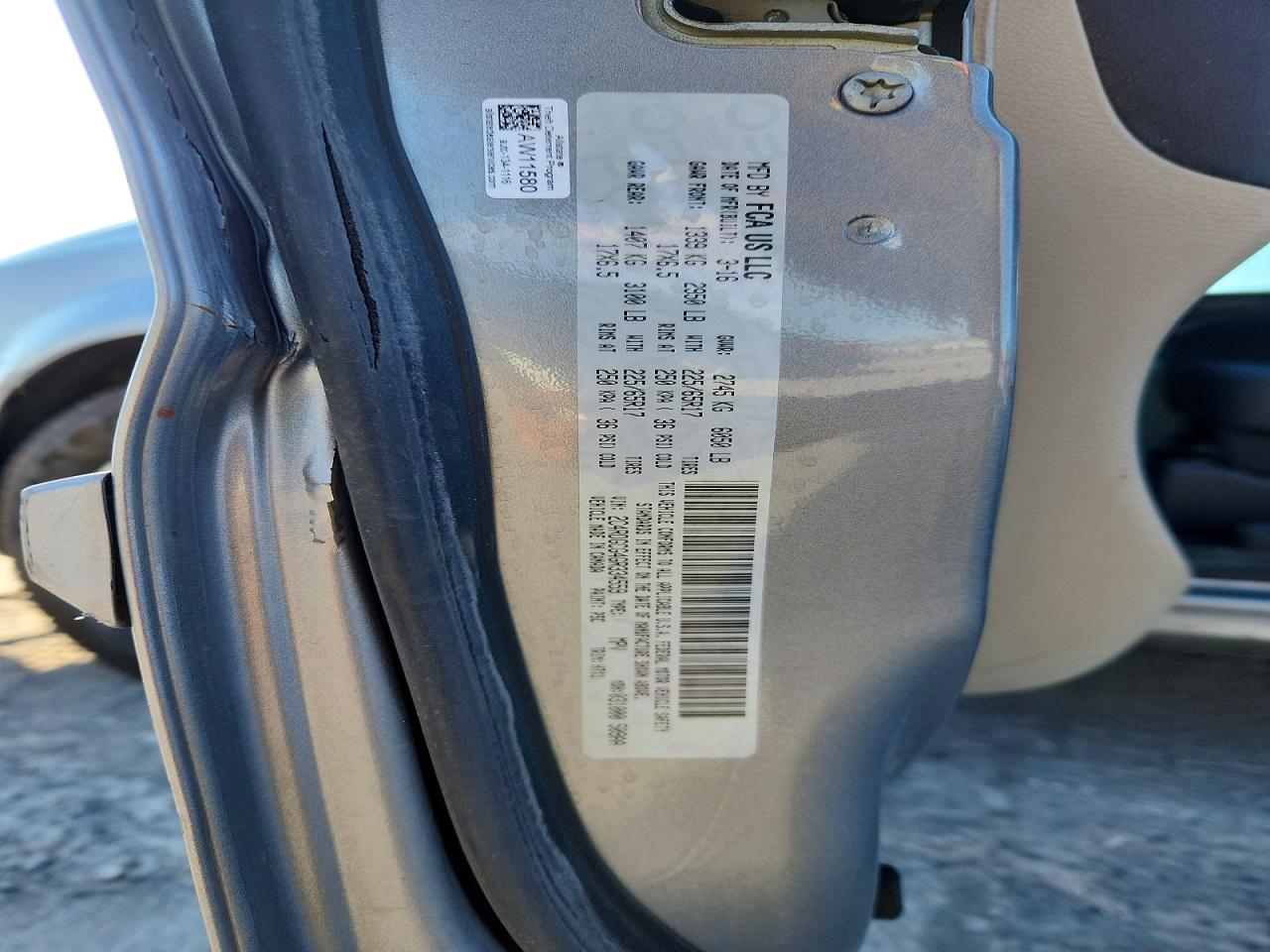 2016 DODGE CARAVAN
