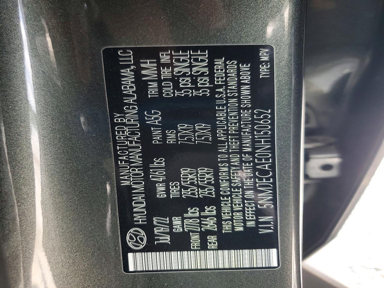 2022 HYUNDAI TUCSON