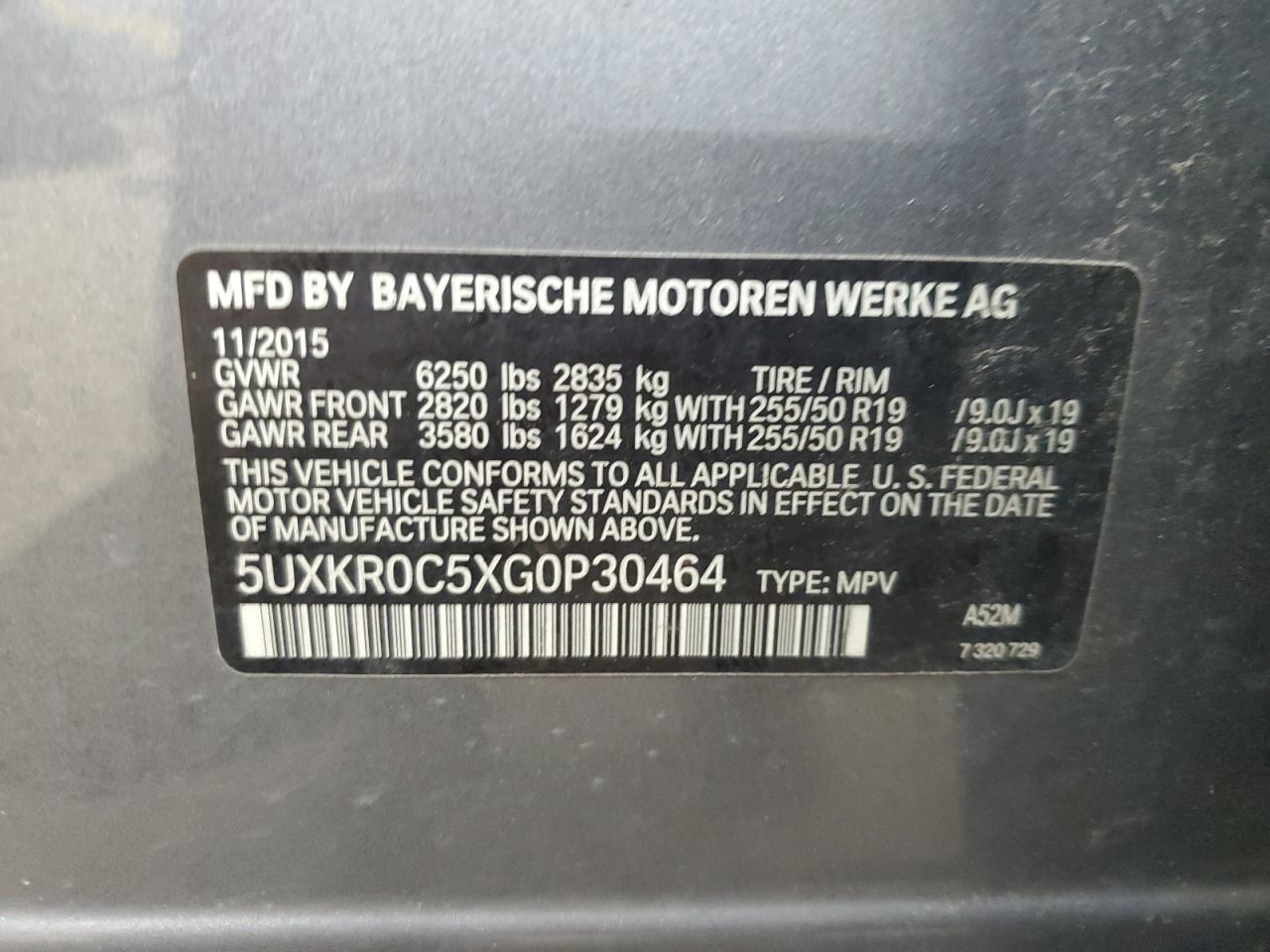 2016 BMW X5