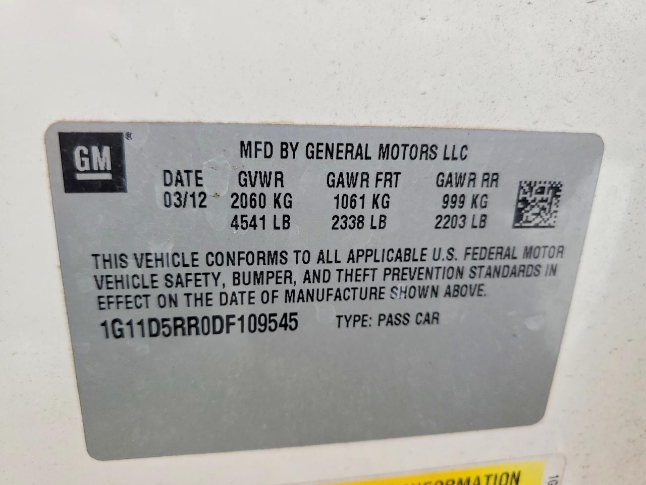 2013 CHEVROLET MALIBU