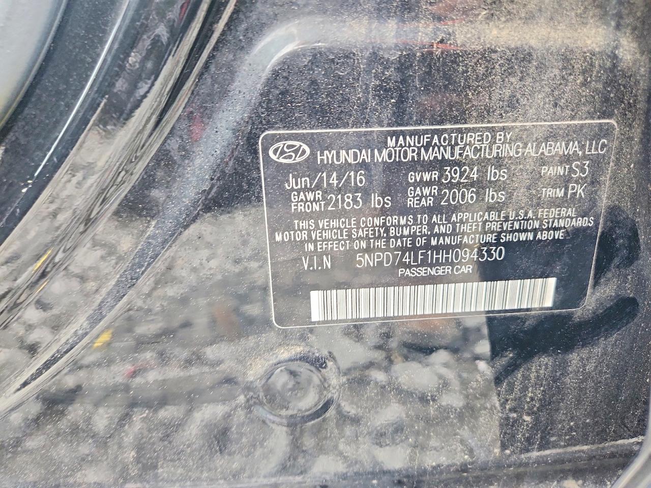 2017 HYUNDAI ELANTRA