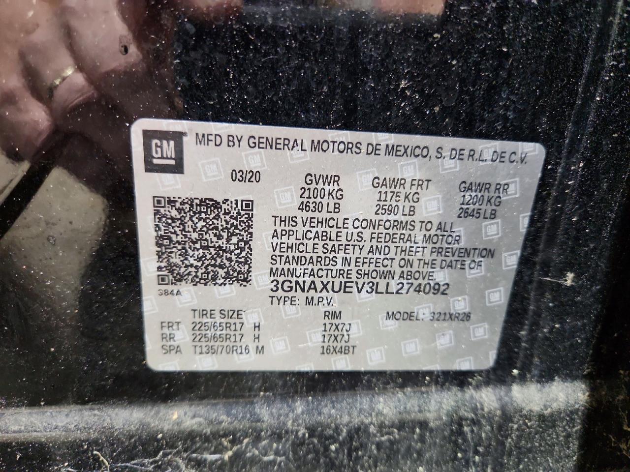 2020 CHEVROLET EQUINOX