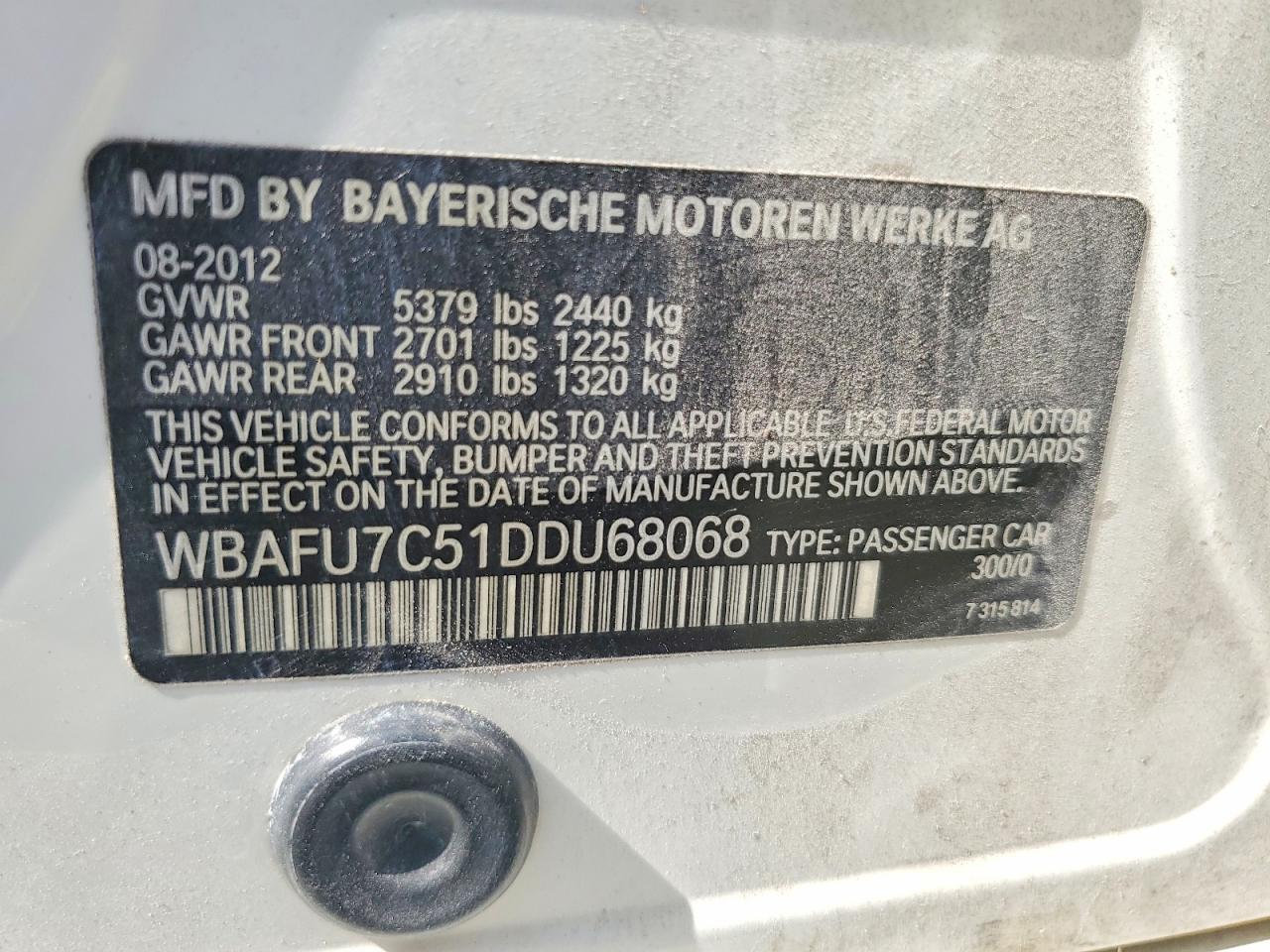 2013 BMW 5 SERIES