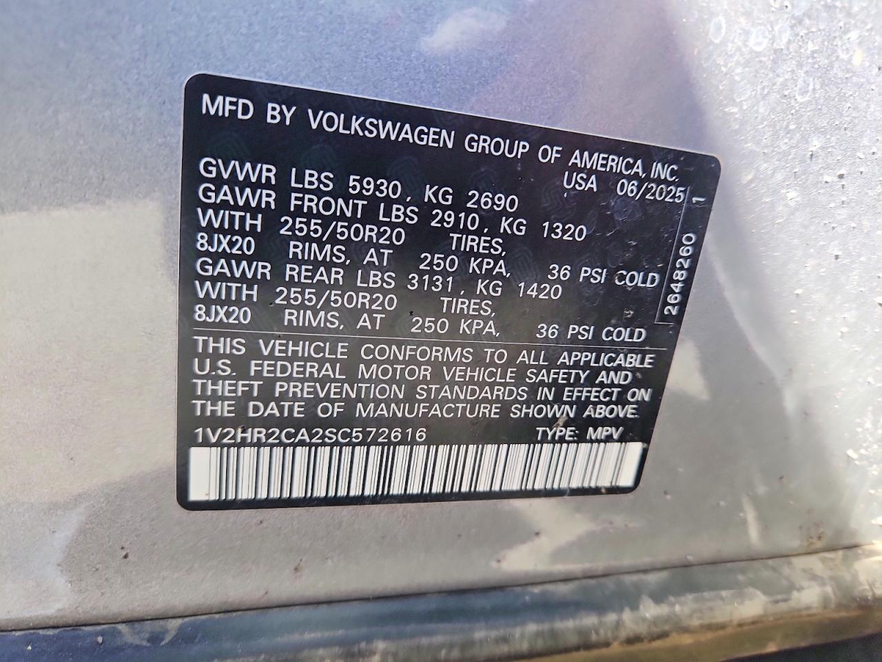 2025 VOLKSWAGEN ATLAS