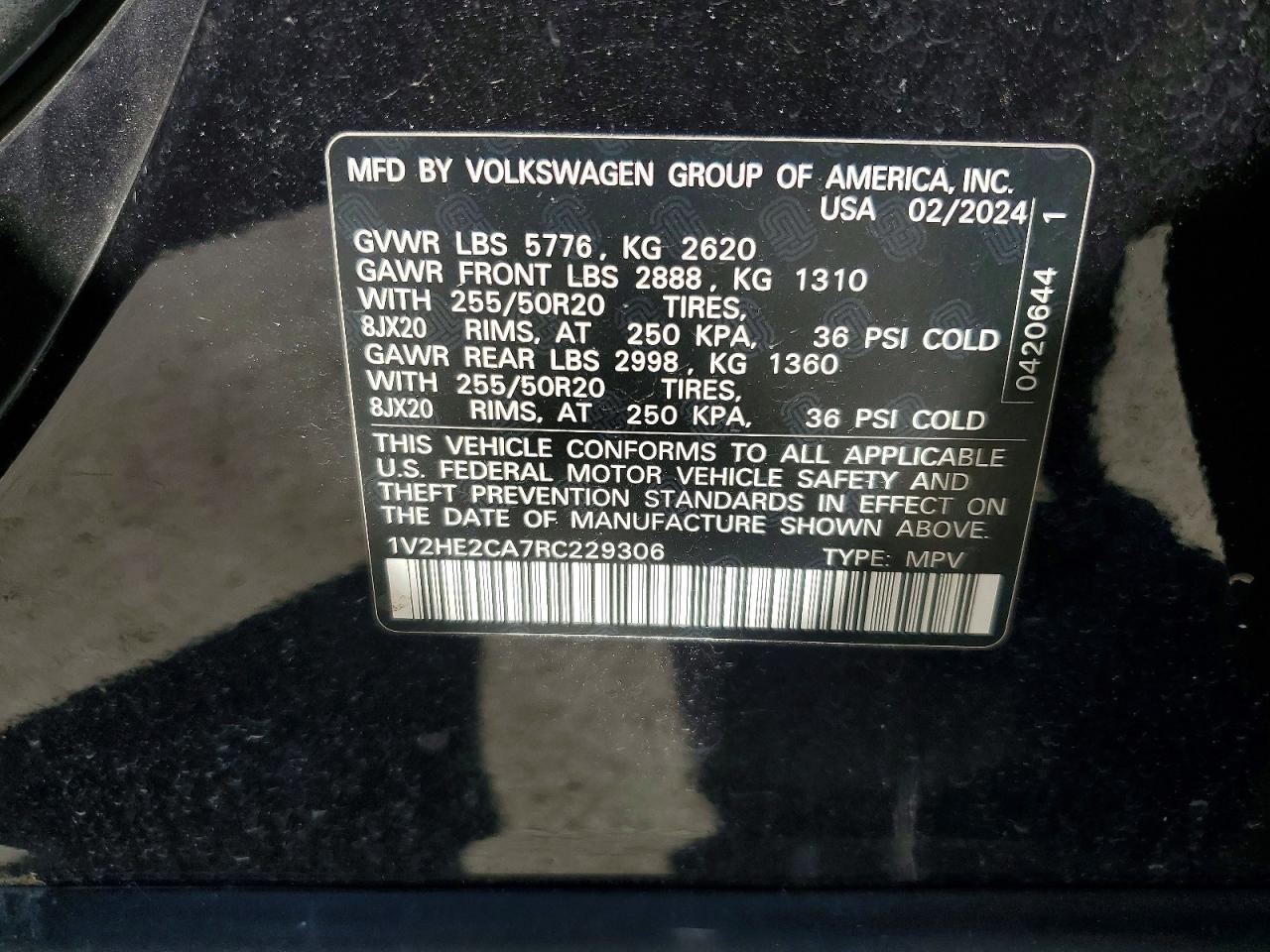 2024 VOLKSWAGEN ATLAS