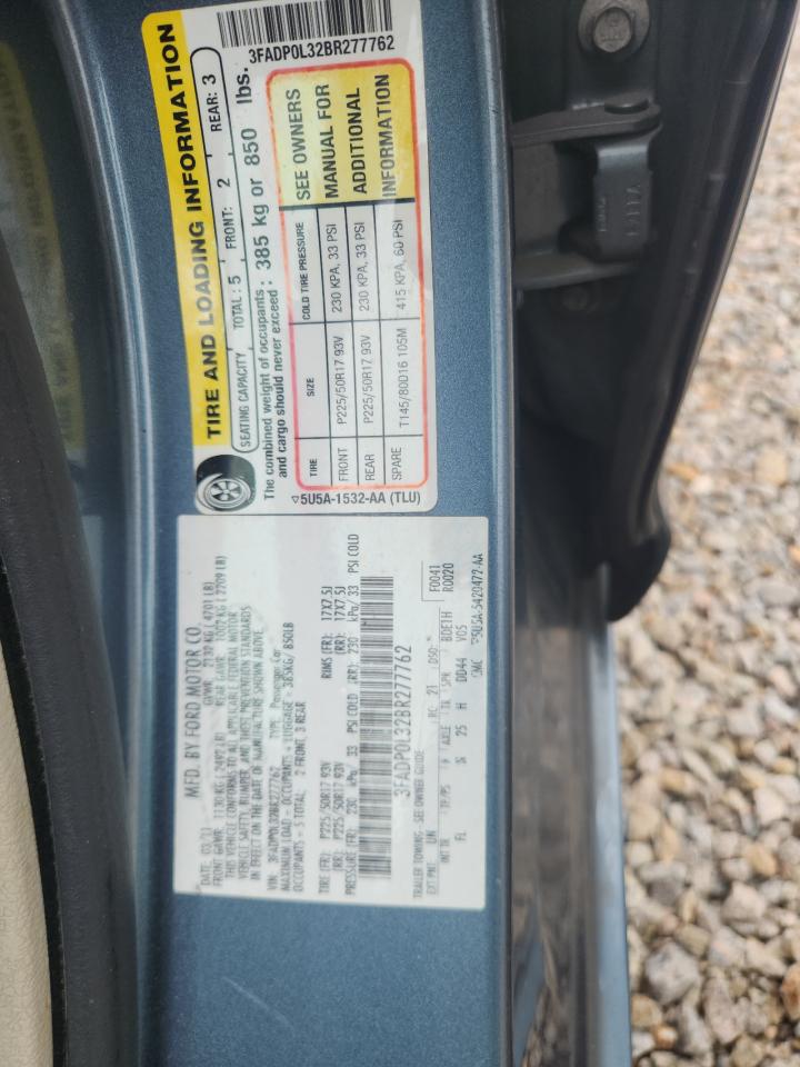 2011 FORD FUSION