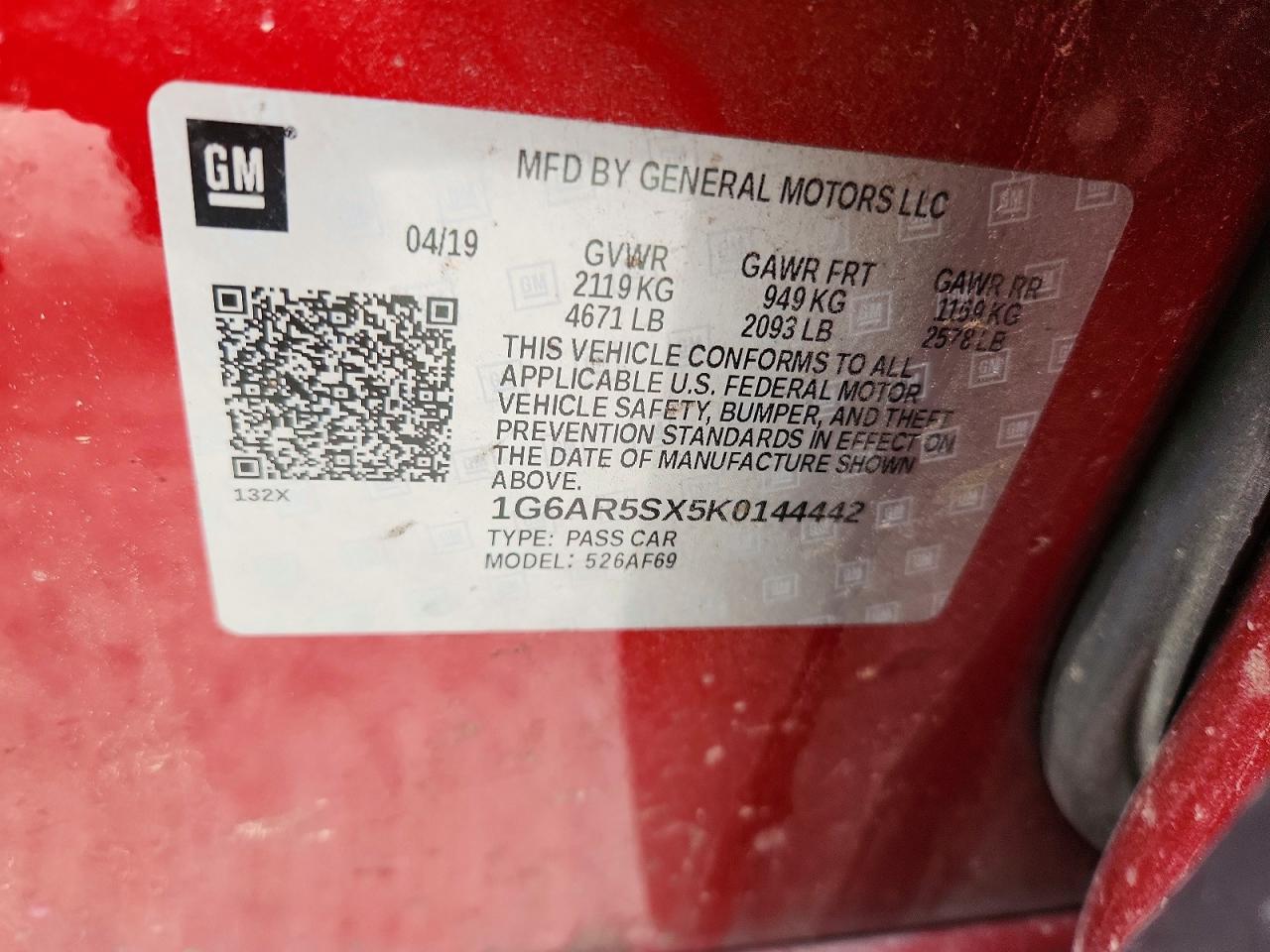 2019 CADILLAC CTS
