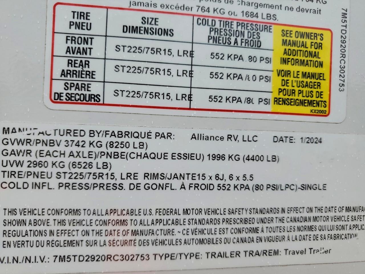 2024 ALLIANCE RV