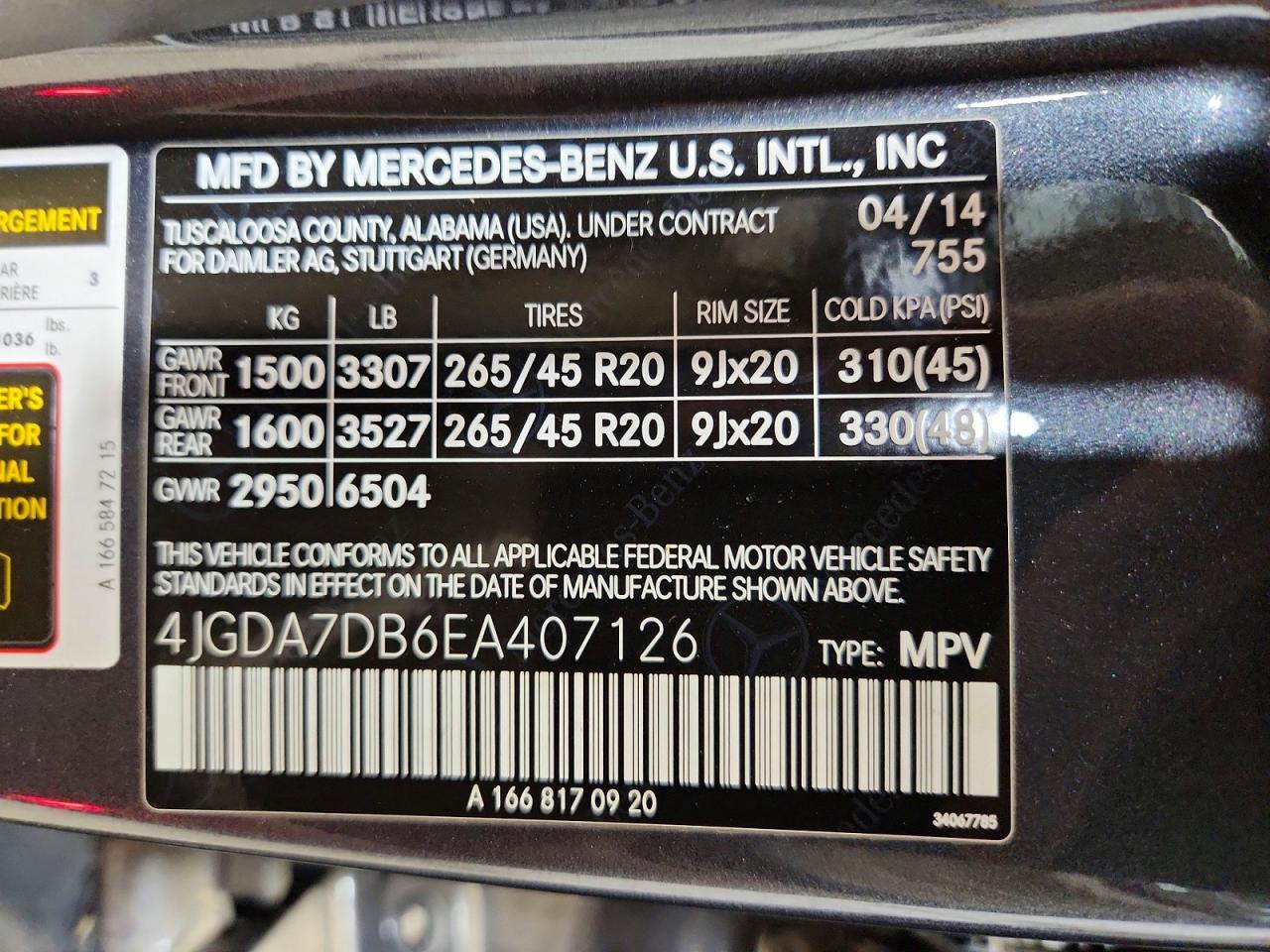 2014 MERCEDES-BENZ M-CLASS
