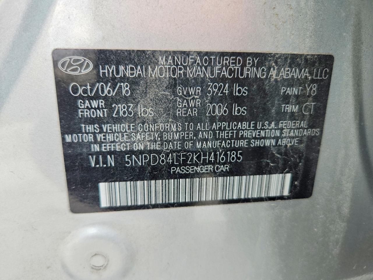 2019 HYUNDAI ELANTRA