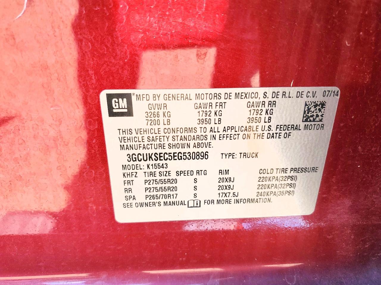 2014 CHEVROLET SILVERADO