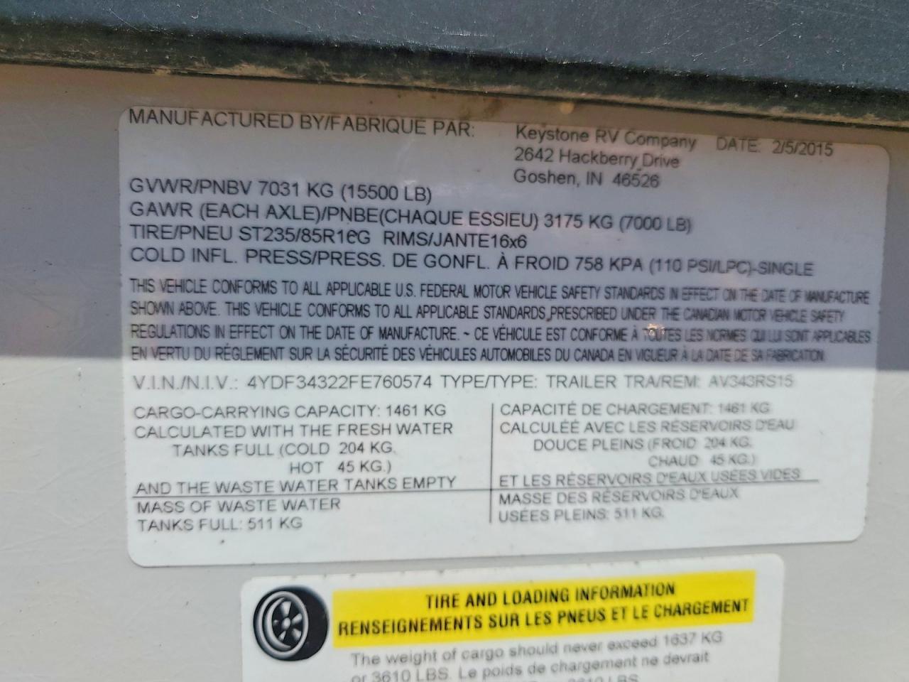 2015 KEYS TONE AVALA