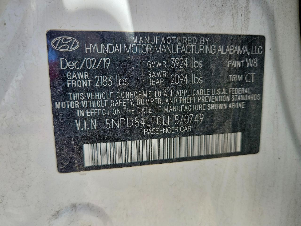 2020 HYUNDAI ELANTRA