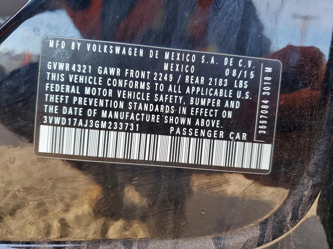2016 VOLKSWAGEN JETTA