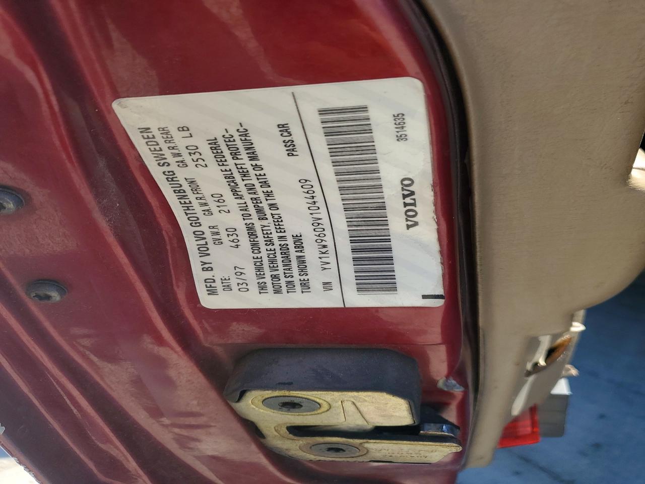 1997 VOLVO 960