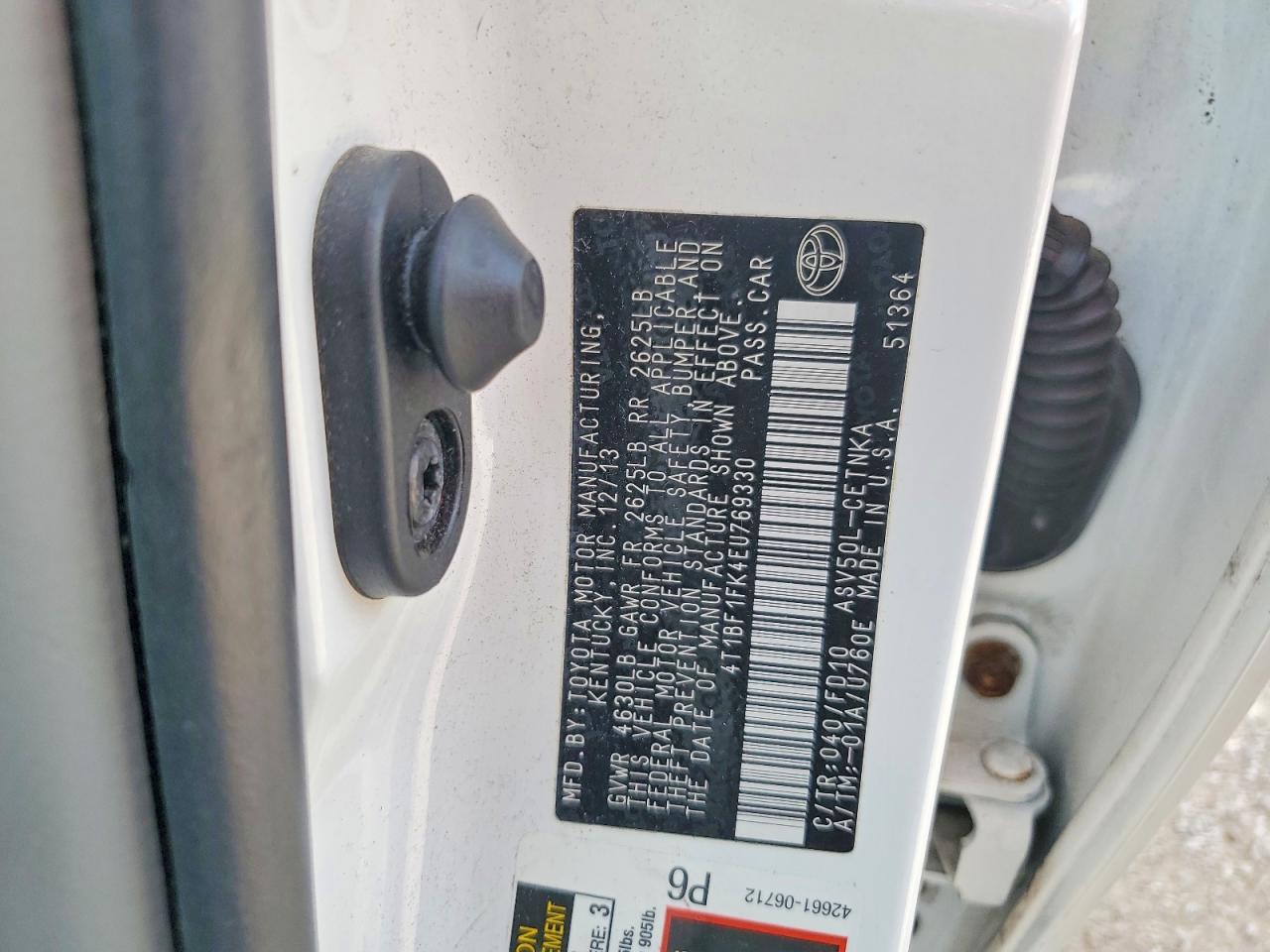 2014 TOYOTA CAMRY