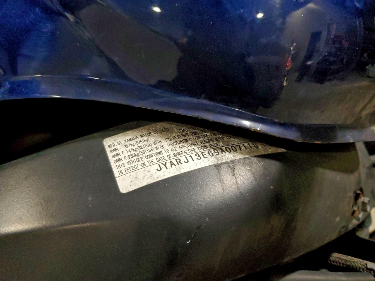 2009 YAMAHA FZ6 SHG